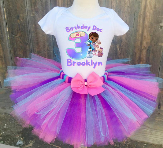 Doc Mcstuffins Personalized Girls Birthday Tutu Outfit 