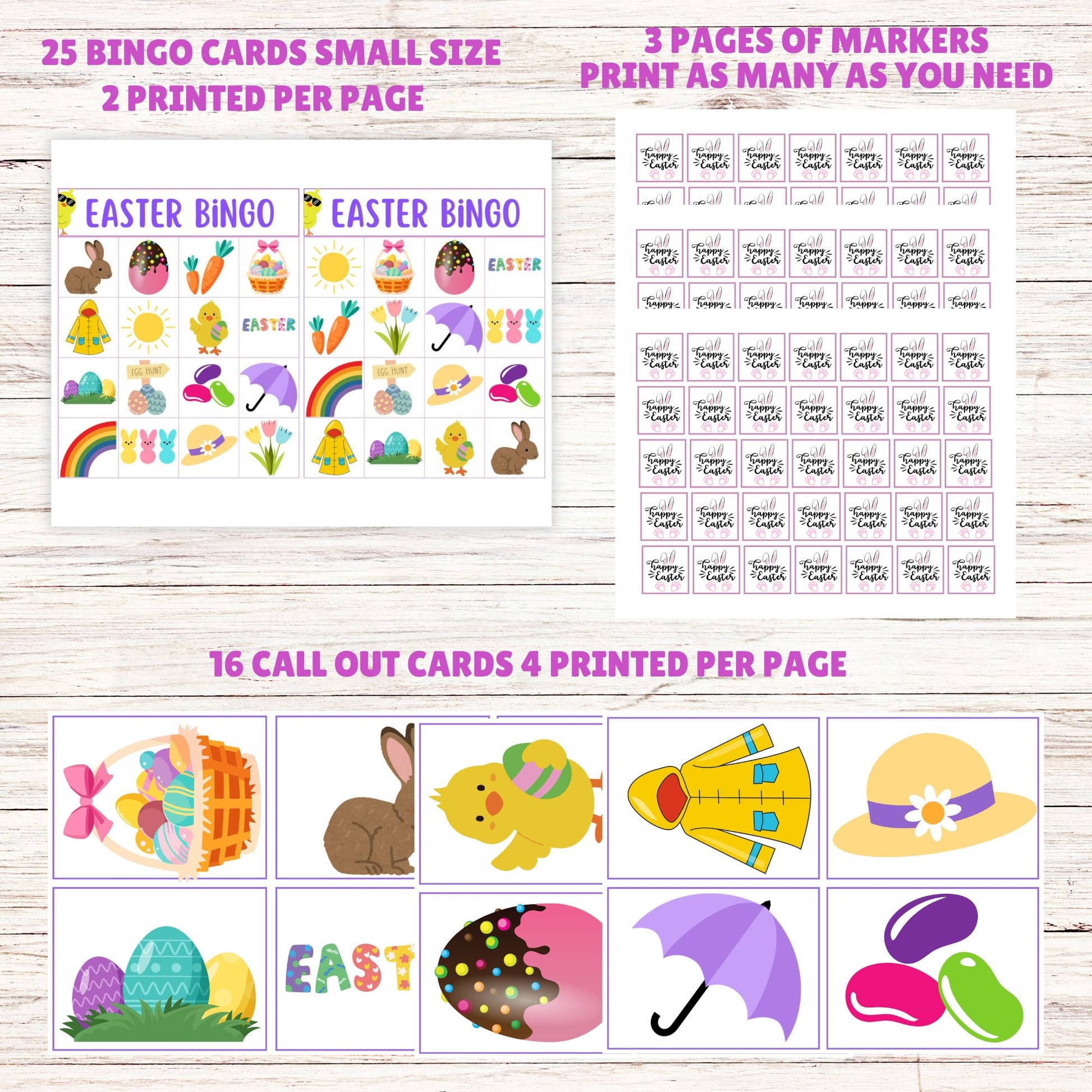 Easter Bingo Game for Kids or Family- Printable Easter Bingo Instant D – Girly Girl Tutus easter-bingo-game-for-kids-or-family-printable-easter-bingo-instant-d-girly-girl-tutus
