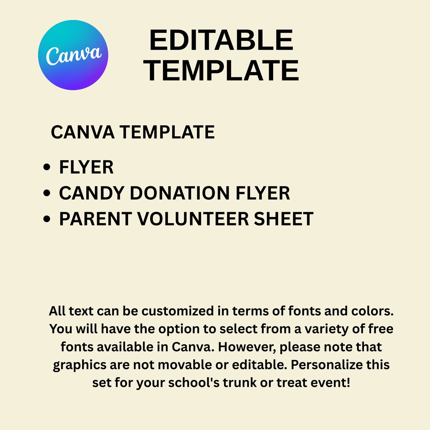 trunk or treat invitation template 