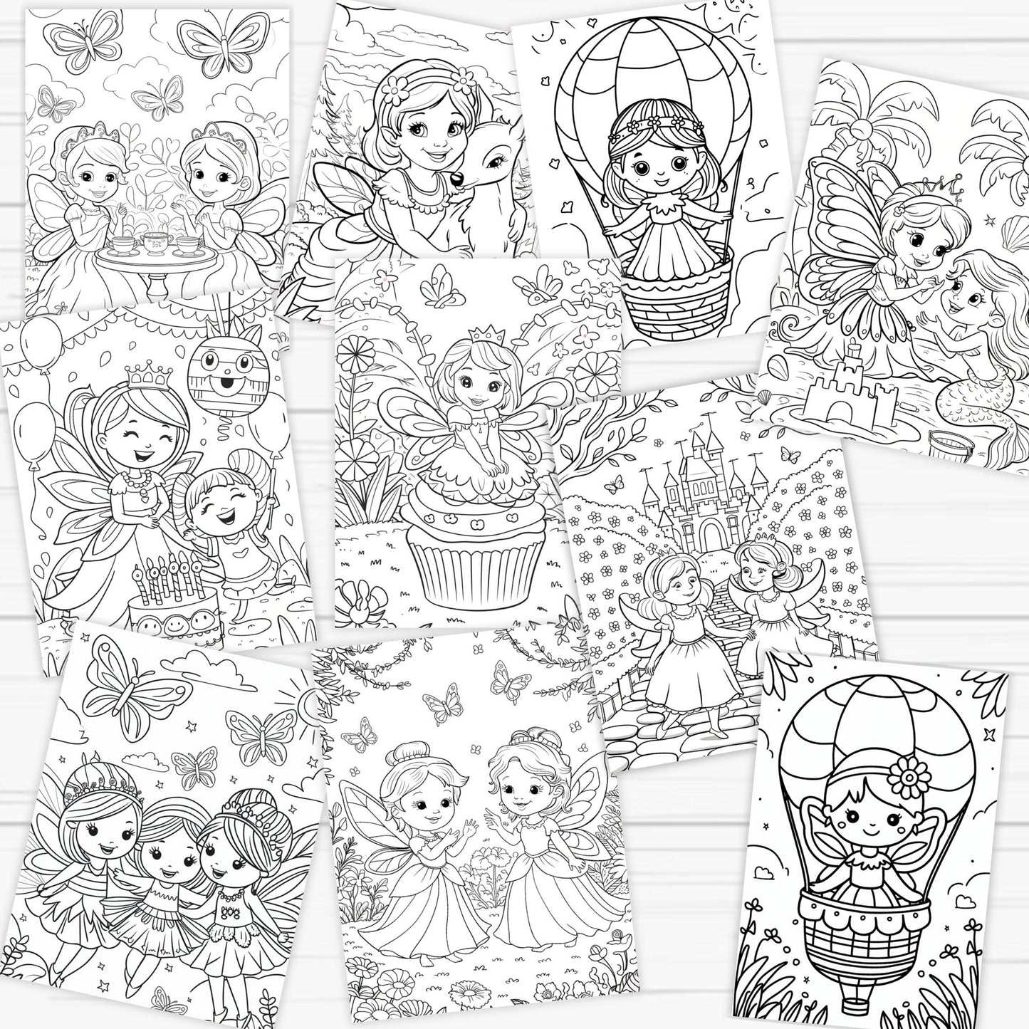 fairy princess coloring pages for toddlers