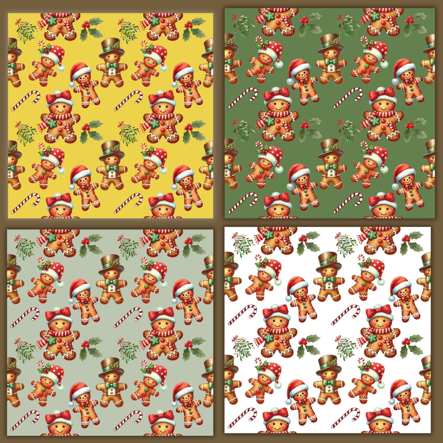 christmas gingerbread background paper 