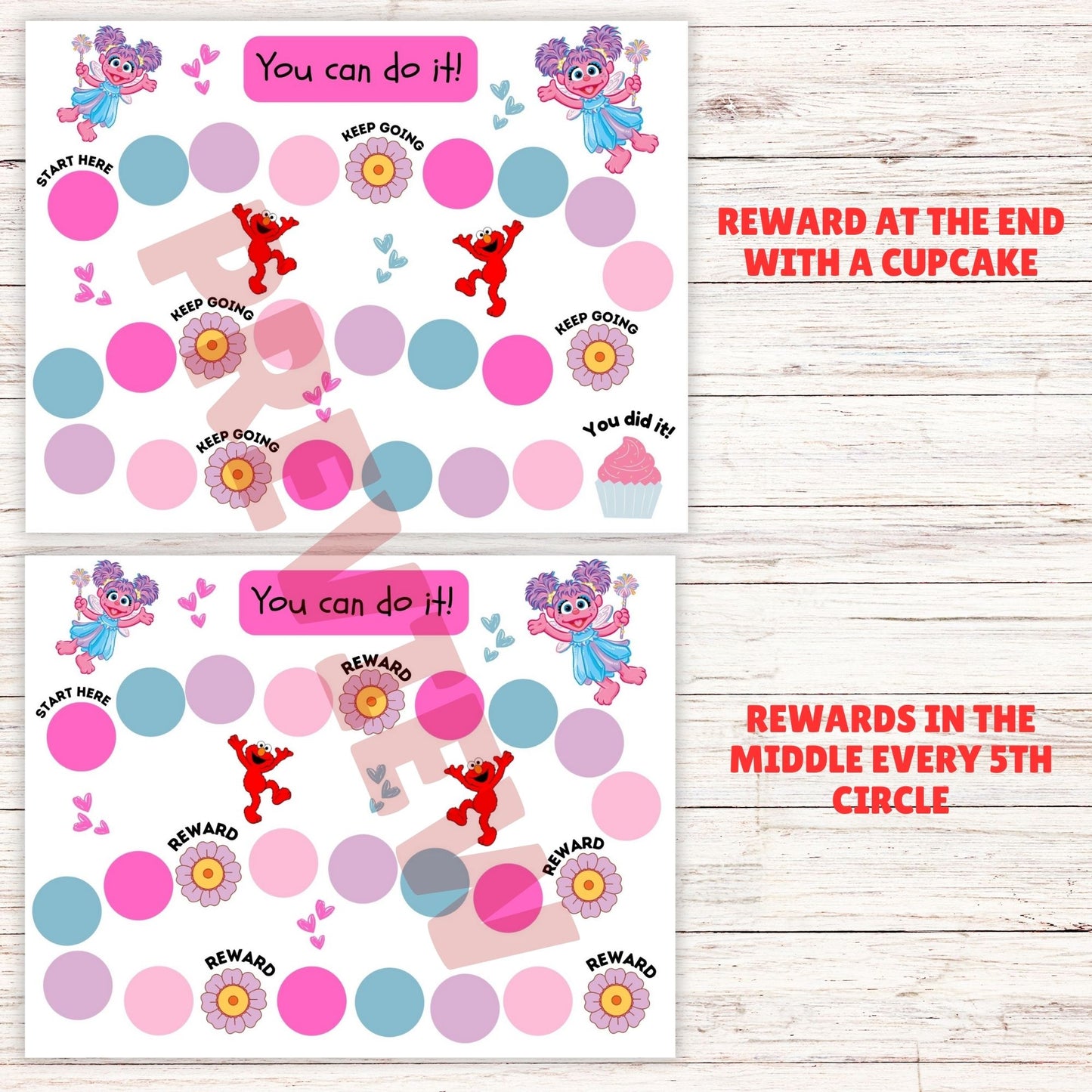 abby cadabby reward chart 