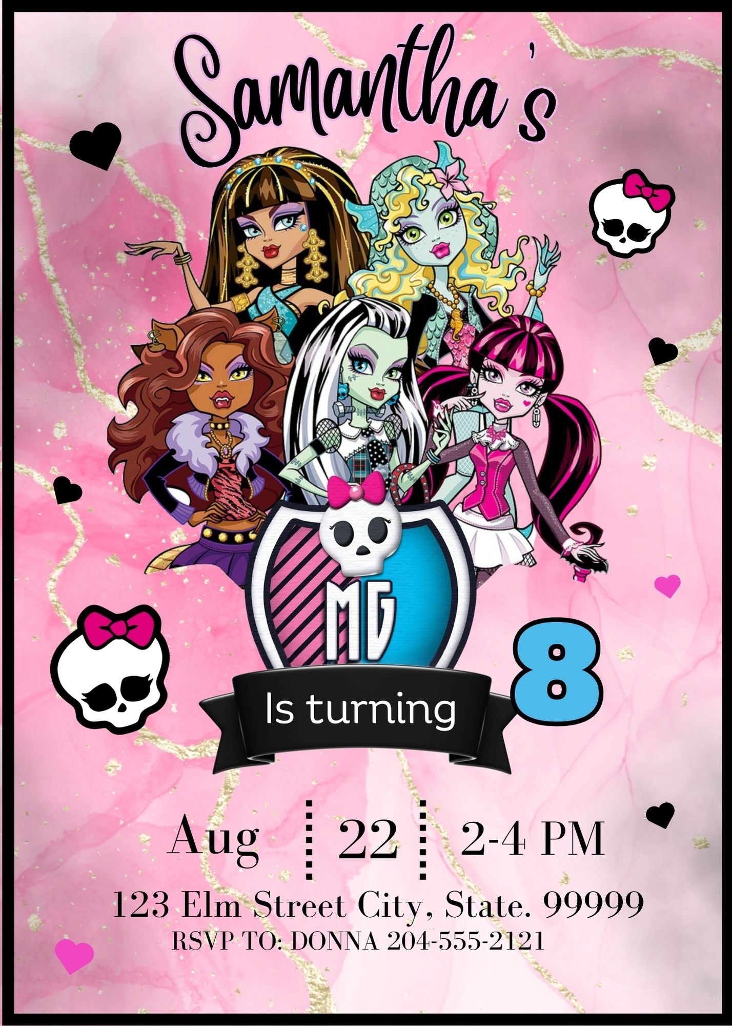 Monster High Birthday Invitation Online - Printable – Girly Girl Tutus monster-high-birthday-invitation-online-printable-girly-girl-tutus