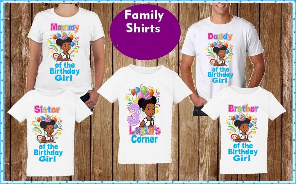 Gracie's Corner Family Birthday Shirts