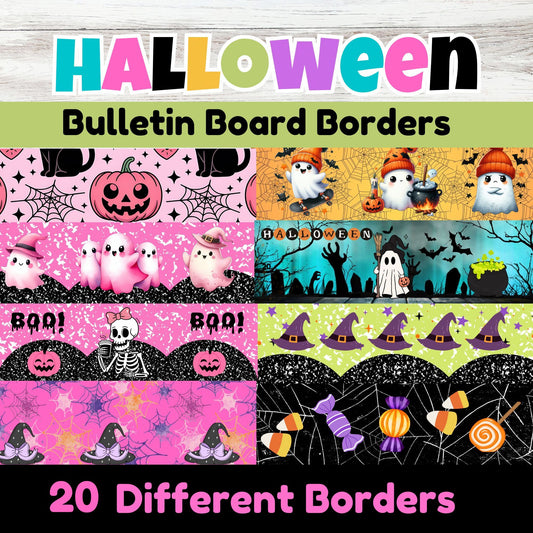 Cute Halloween Classroom Bulletin Board Borders - Bedroom Halloween Wall Decor - Printable