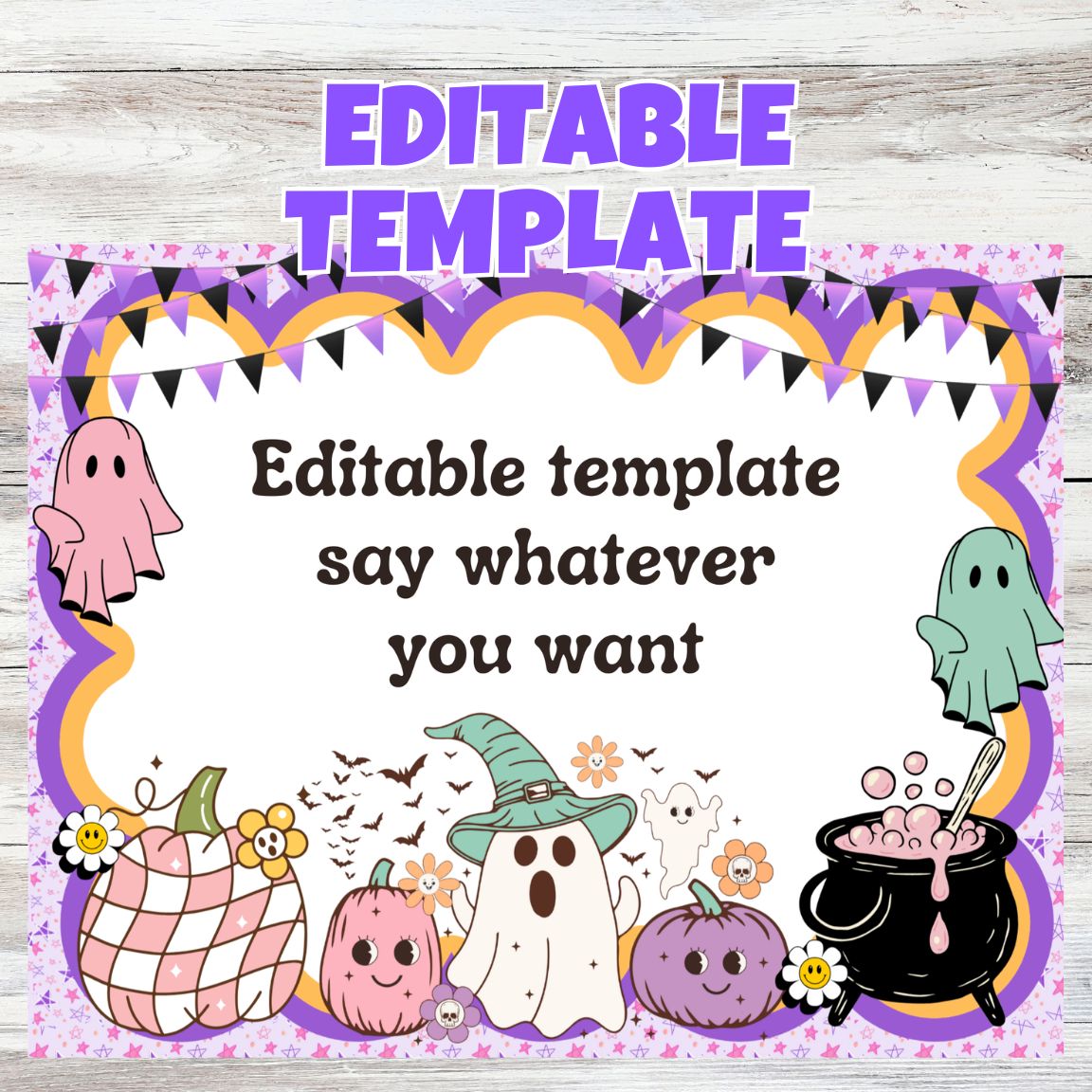 halloween poster template