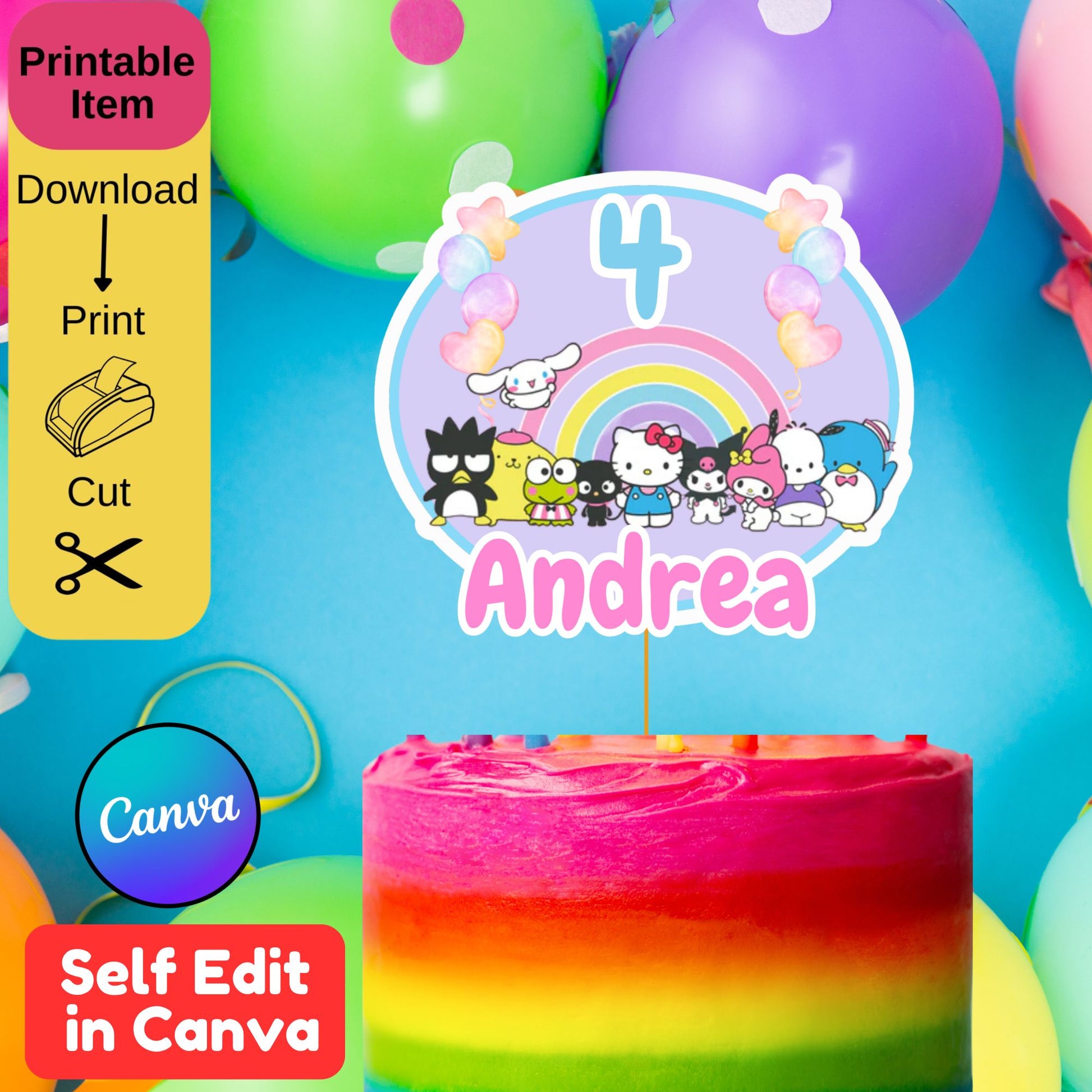 hello-kitty-friends-cake-topper-template-cute-hello-kitty-and-frie-girly-girl-tutus for Free Printable Printable High Resolution Hello Kitty Cake Topper Hello Kitty & Friends Cake Topper Template - Cute Hello Kitty and Frie – Girly Girl Tutus for Free Printable Printable High Resolution Hello Kitty Cake Topper