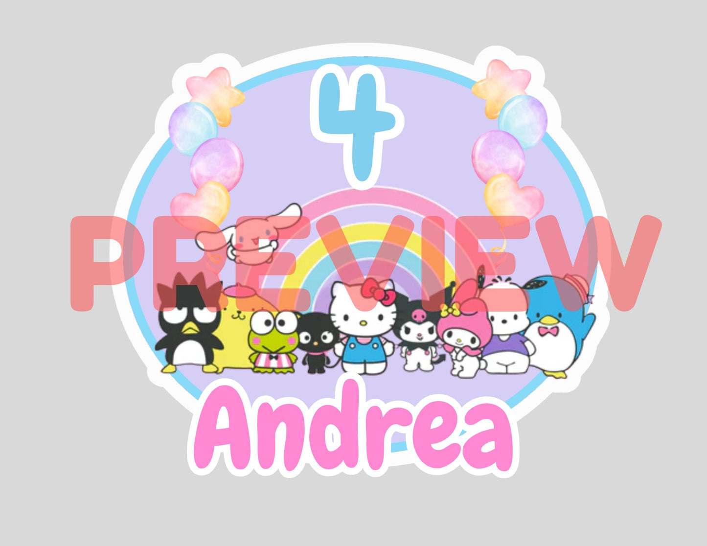 cute hello kitty and friends cake ideas 