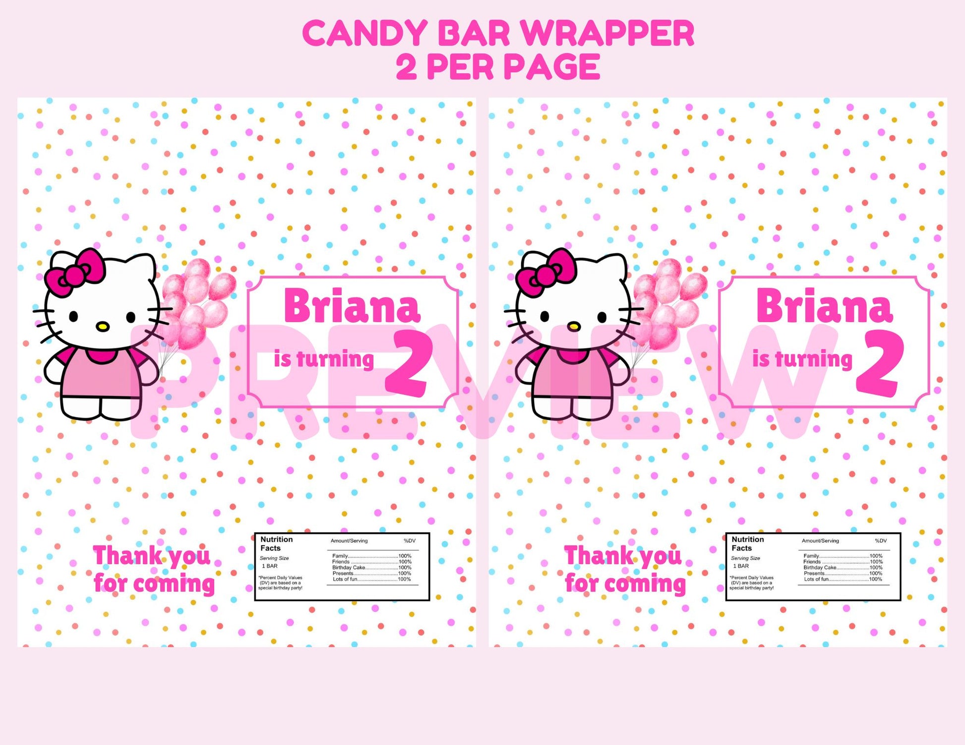 Hello Kitty Pink Birthday Party Bundle - Hello Kitty Candy Wrapper Tem – Girly Girl Tutus hello-kitty-pink-birthday-party-bundle-hello-kitty-candy-wrapper-tem-girly-girl-tutus