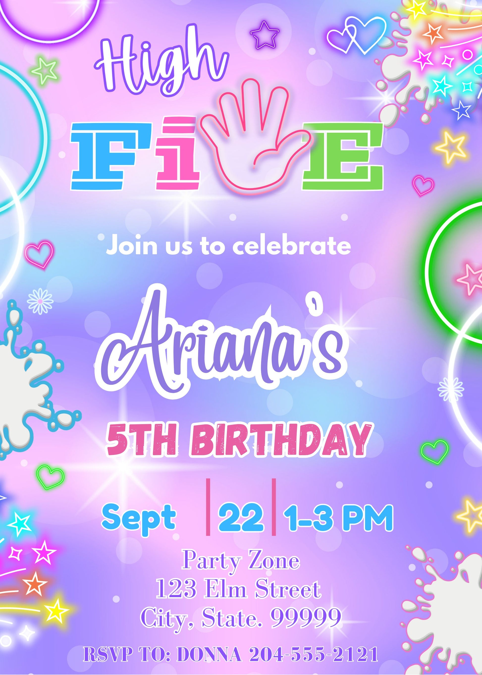 girl 5th birthday party ideas 