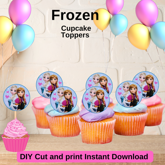 Frozen Cupcake Toppers - Printable Frozen Cupcake Toppers 