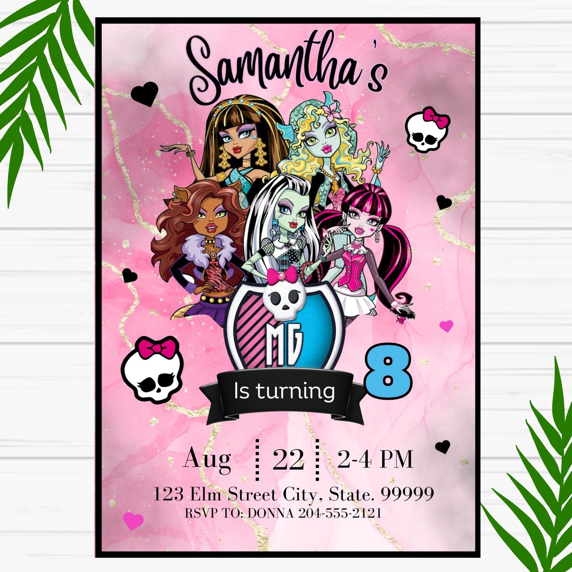 Monster High Birthday Invitation Online - Printable – Girly Girl Tutus monster-high-birthday-invitation-online-printable-girly-girl-tutus
