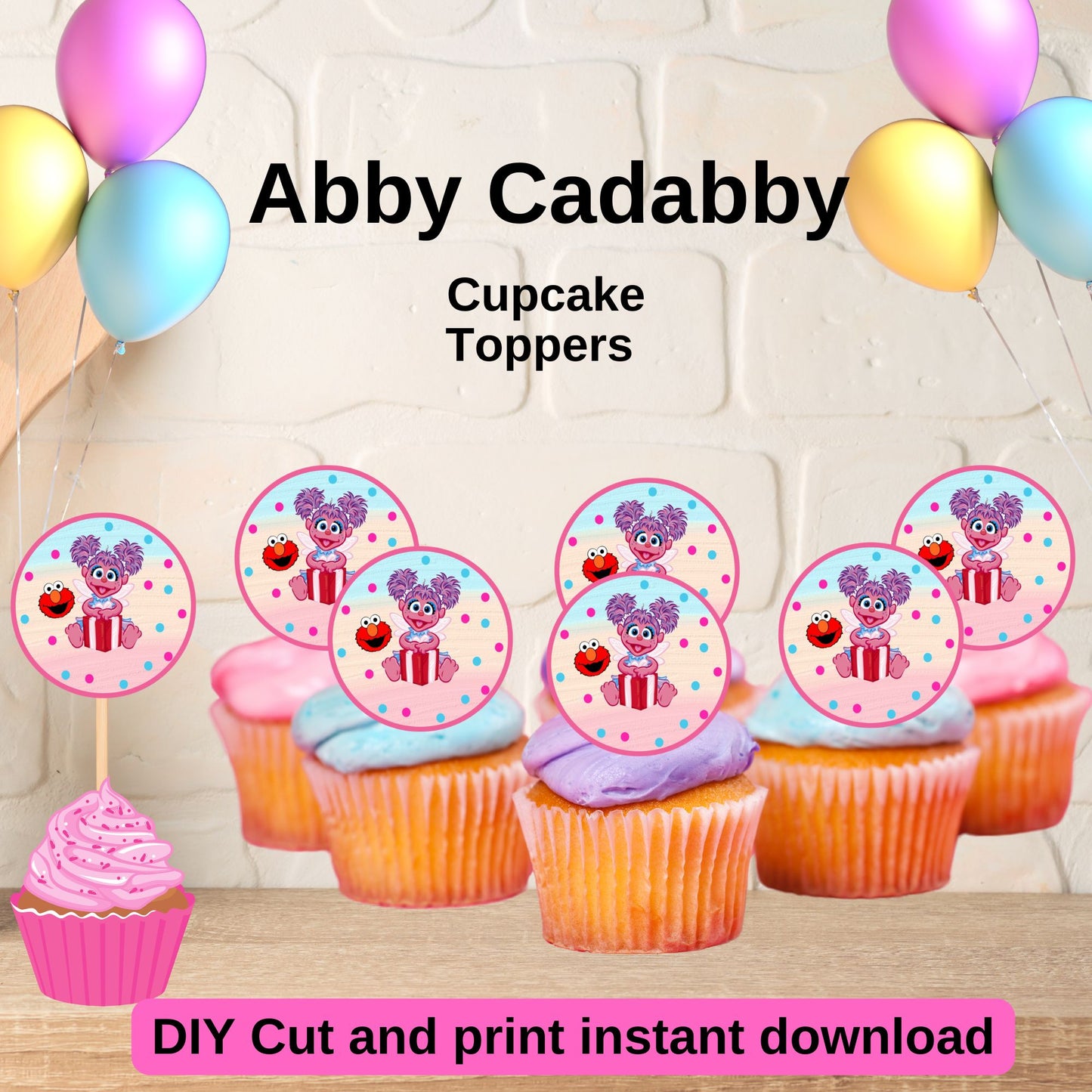 Abby Cadabby Cupcake Toppers - Printable Abby Cadabby Cupcake Toppers 