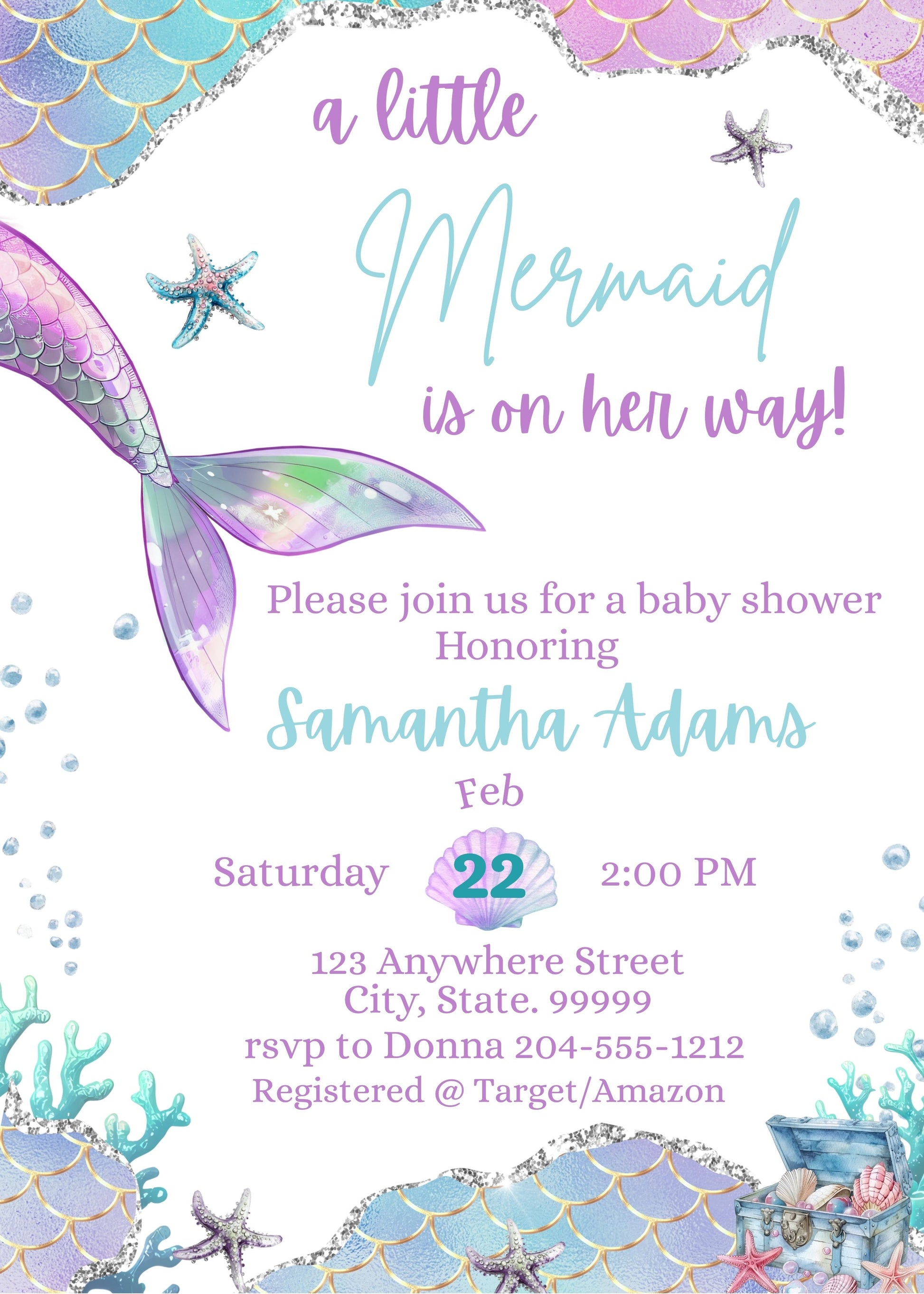 a little mermaid baby shower 