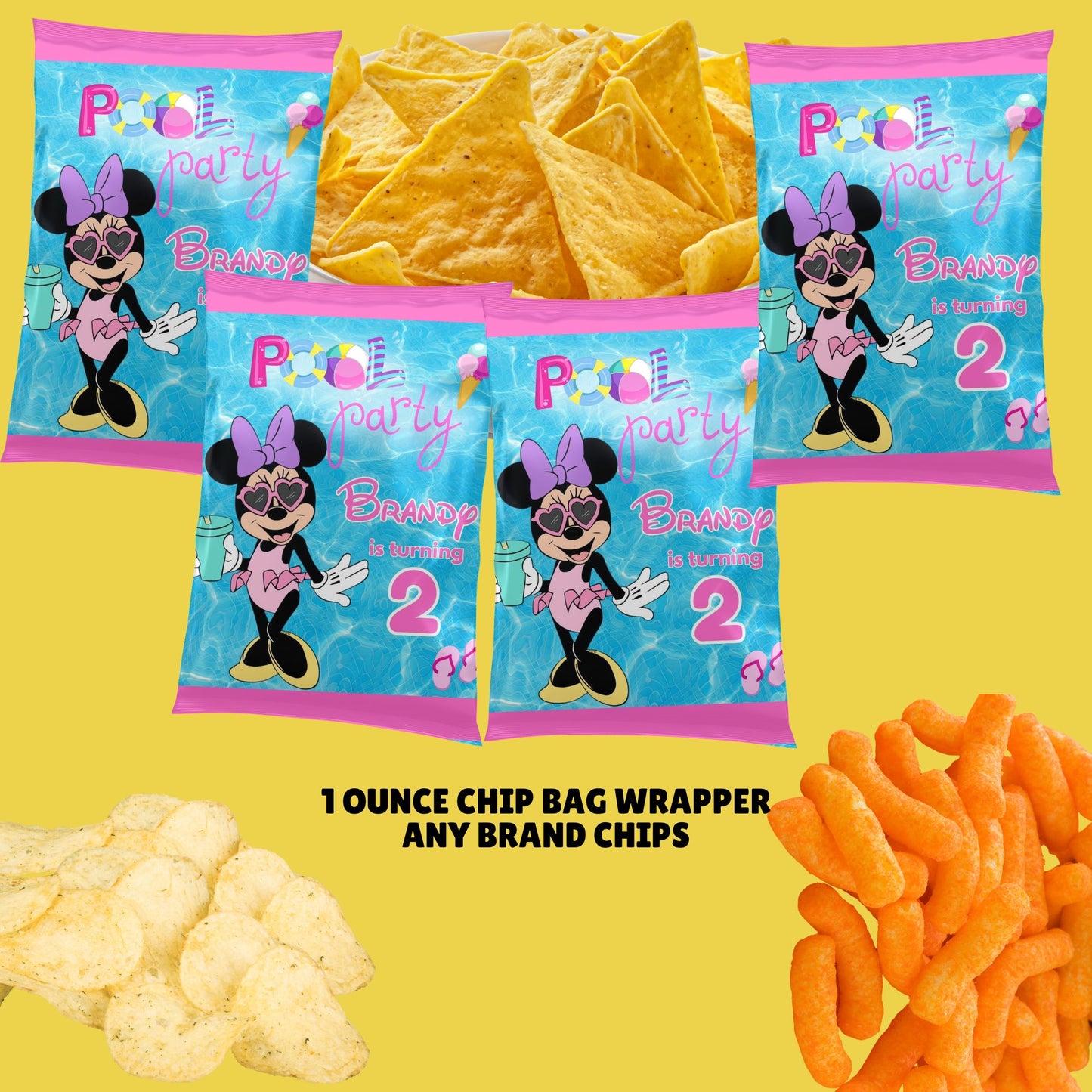 minnie mouse chip bag template