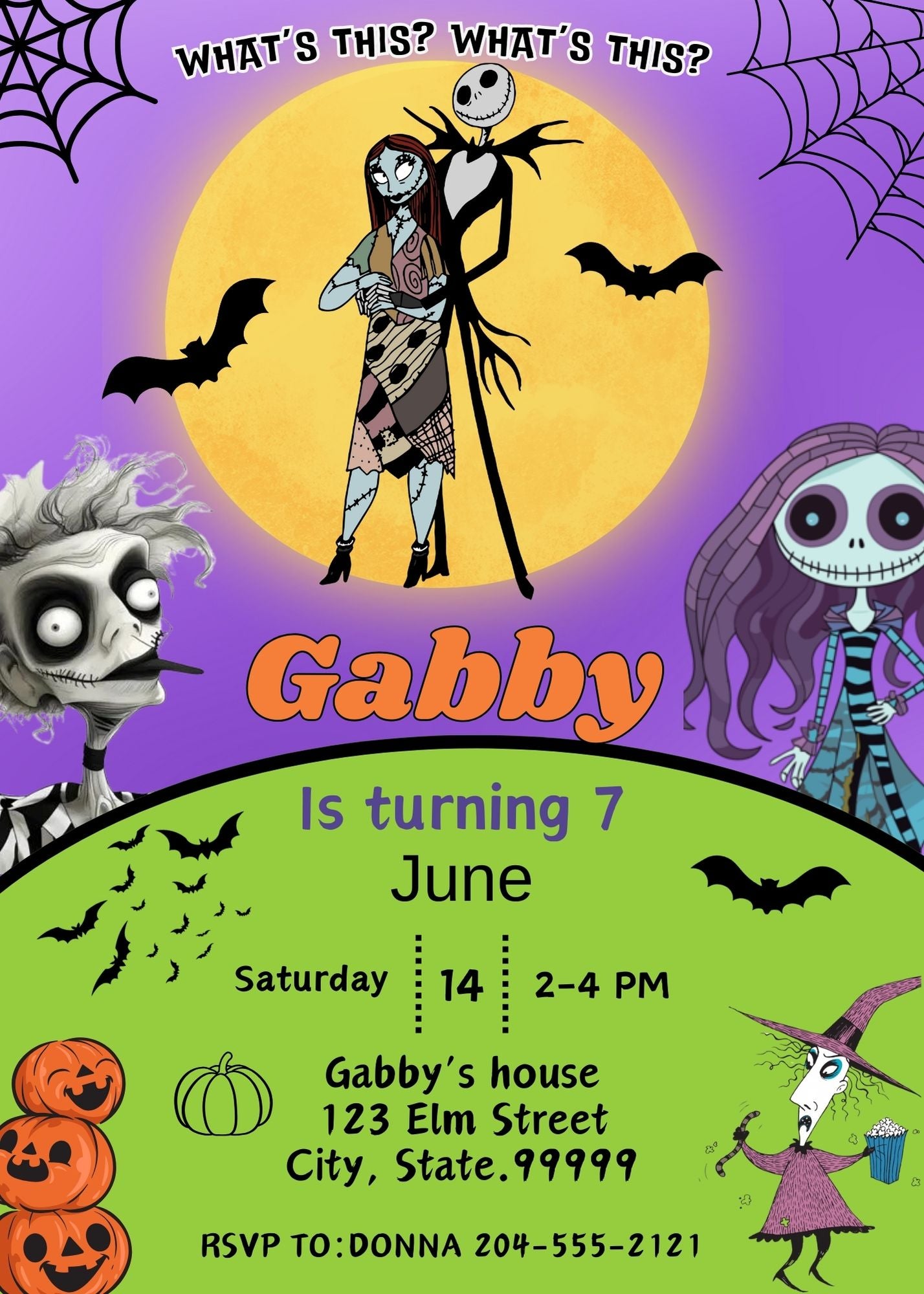 Nightmare Before Christmas Birthday Invitations- Printable – Girly Girl Tutus nightmare-before-christmas-birthday-invitations-printable-girly-girl-tutus