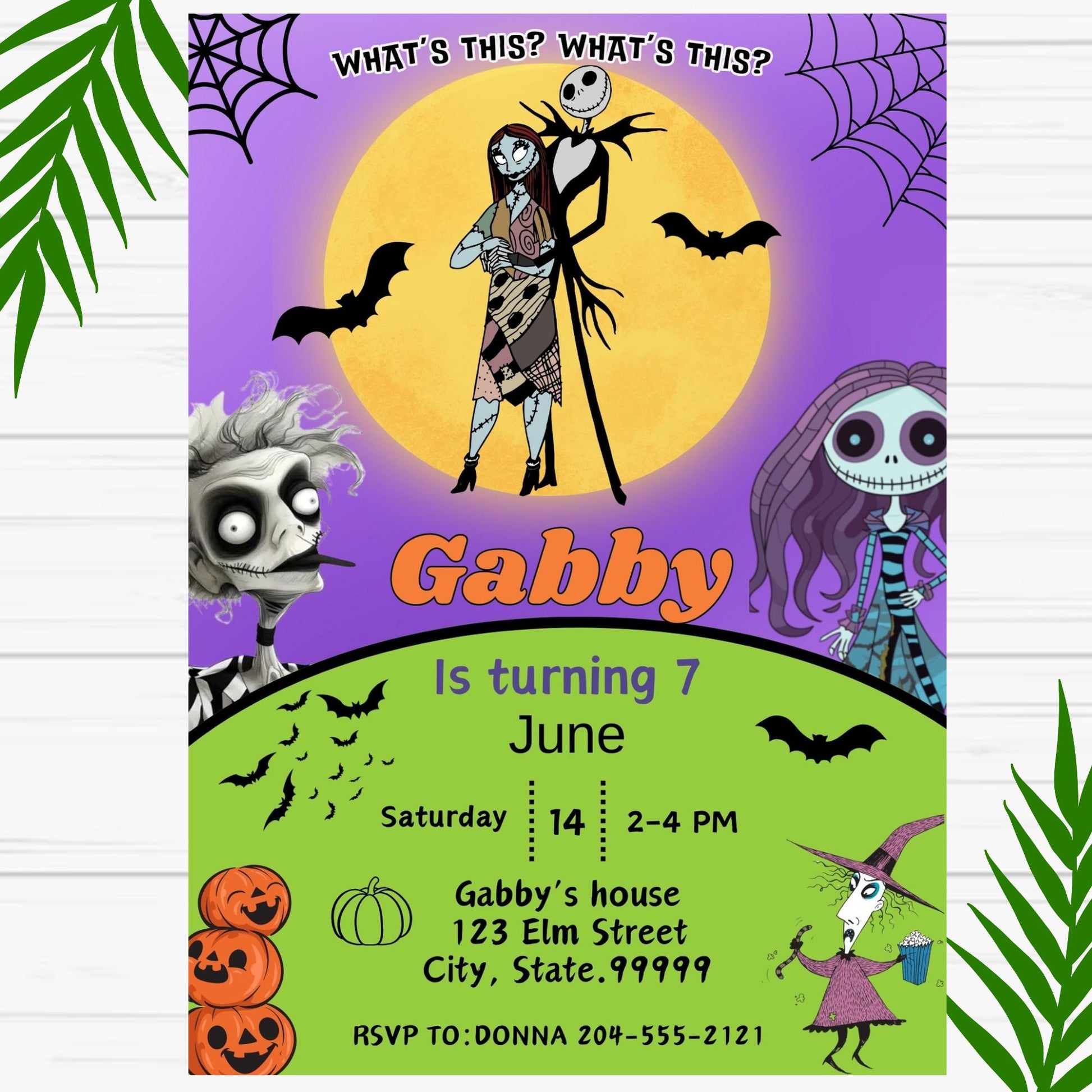 Nightmare Before Christmas Birthday Invitations- Printable – Girly Girl Tutus nightmare-before-christmas-birthday-invitations-printable-girly-girl-tutus