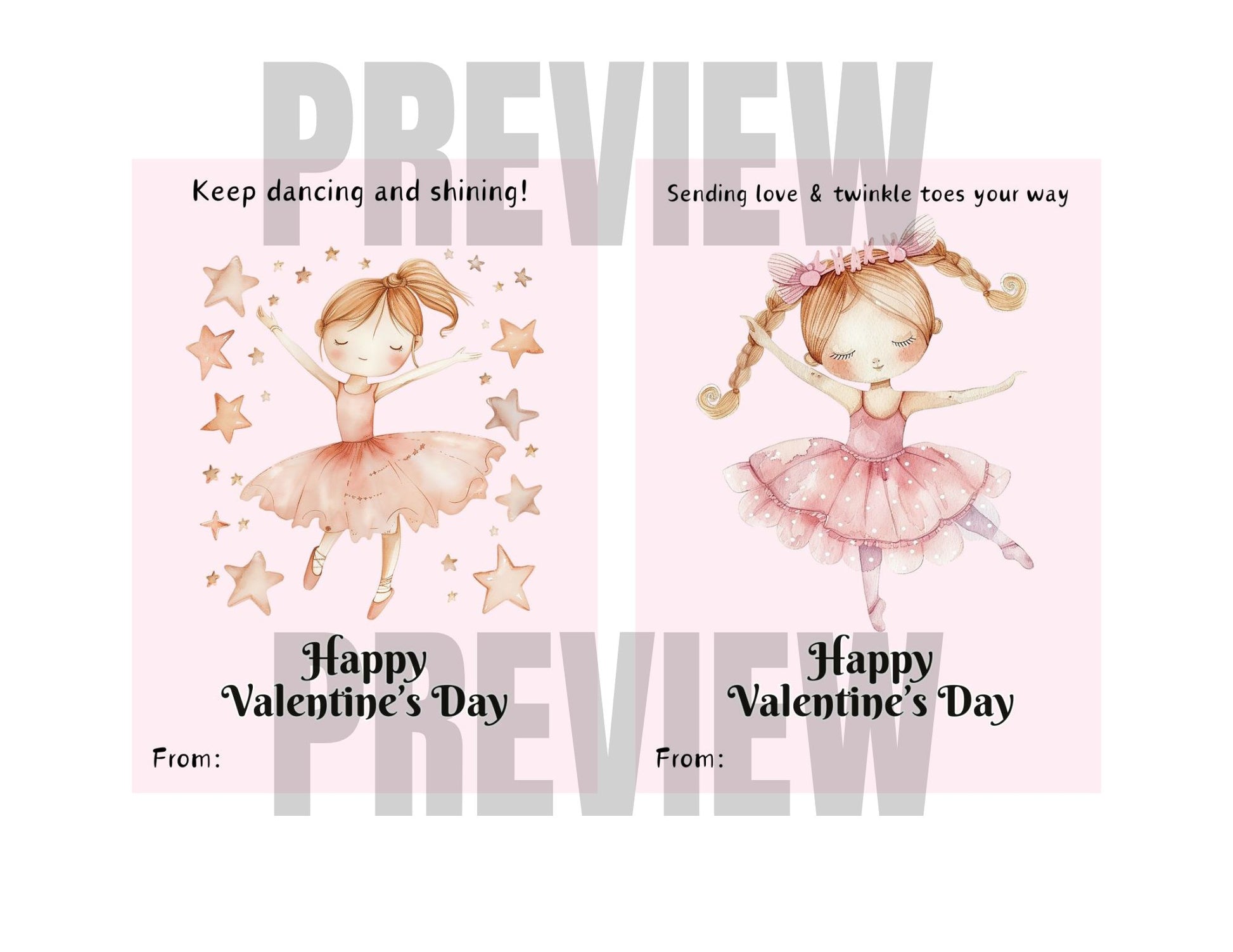 cute girls valentine's day cards 