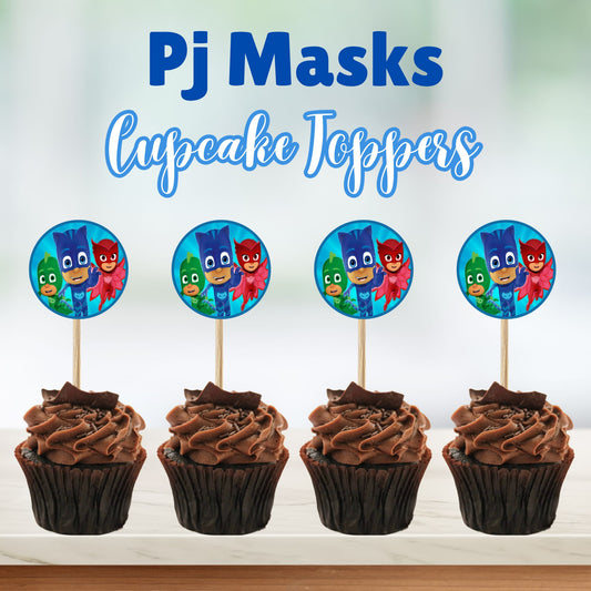 Pj Masks Cupcake Toppers - Printable PJ Masks Cupcake Toppers Online  