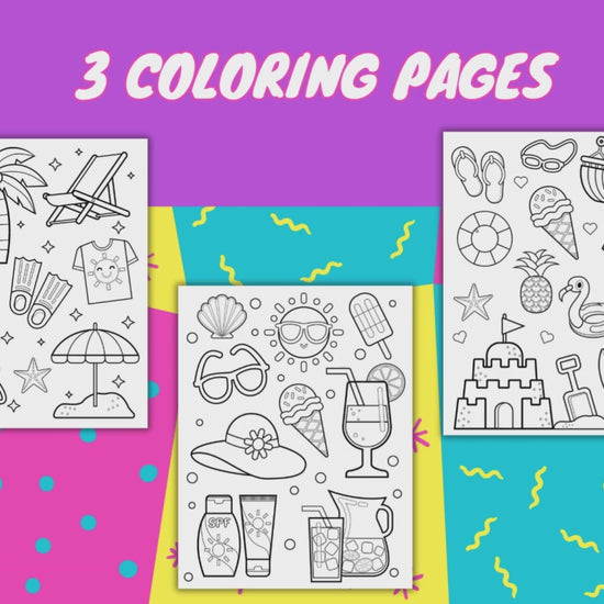 printable coloring pages, beach coloring pages