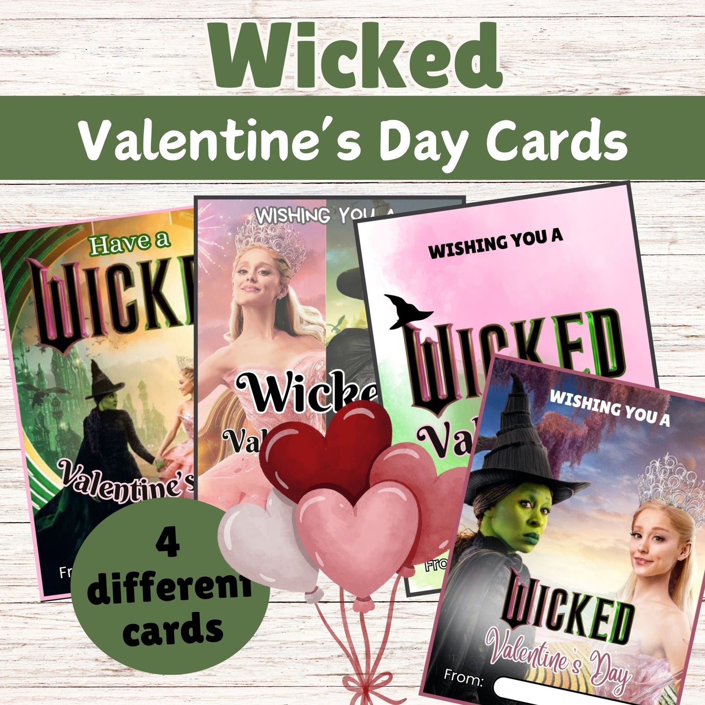 Wicked Valentine's Day Cards - Cute Printable Wicked Valentine's Day Cards 