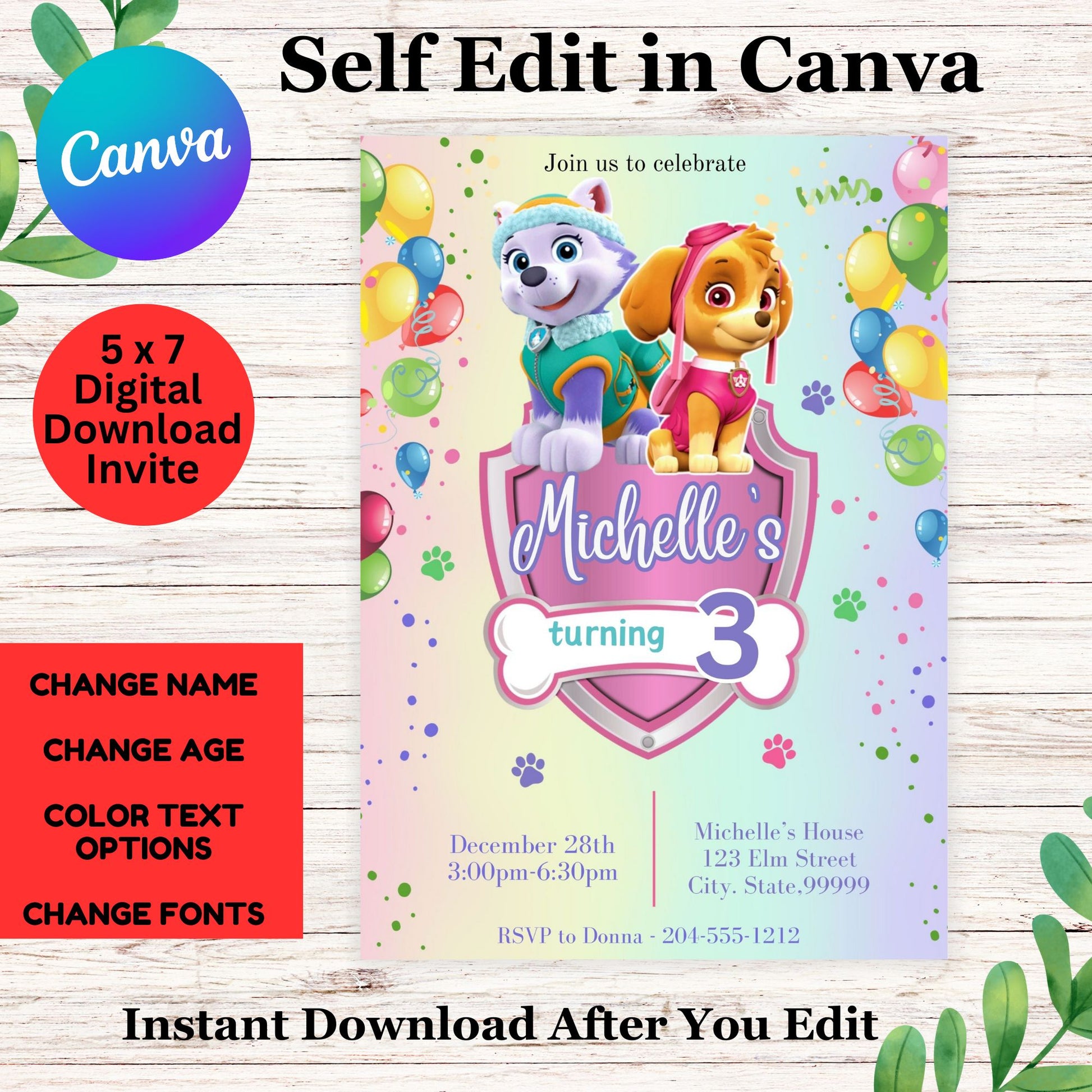 paw-patrol-skye-everest-birthday-invitation-template-paw-patrol-sk-girly-girl-tutus for Free Printable Birthday Invitations Paw Patrol Paw Patrol Skye & Everest Birthday Invitation Template - Paw Patrol Sk – Girly Girl Tutus for Free Printable Birthday Invitations Paw Patrol