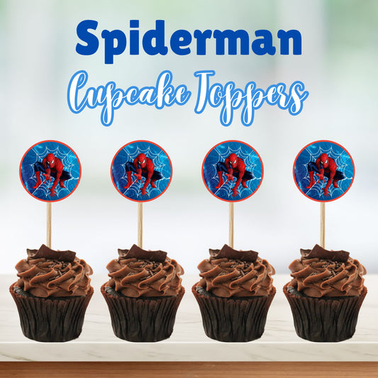 Spiderman Cupcake Toppers - Printable Spiderman Cupcake Toppers Online 