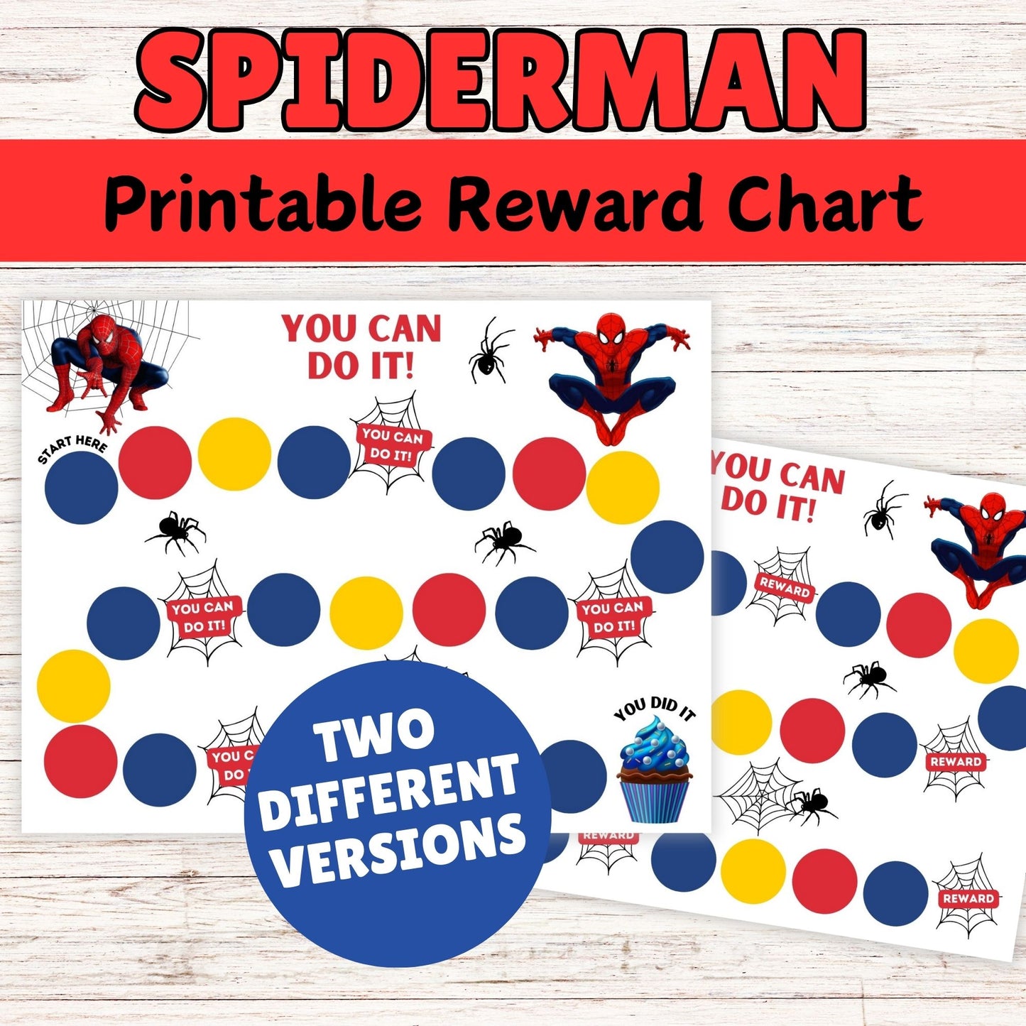 Spiderman Reward Chart - Printable Spiderman Boys Reward Chart 