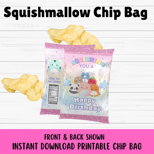 Squishmallow Printable Chip Bag Wrapper - Squishmallow Chip Bags Online