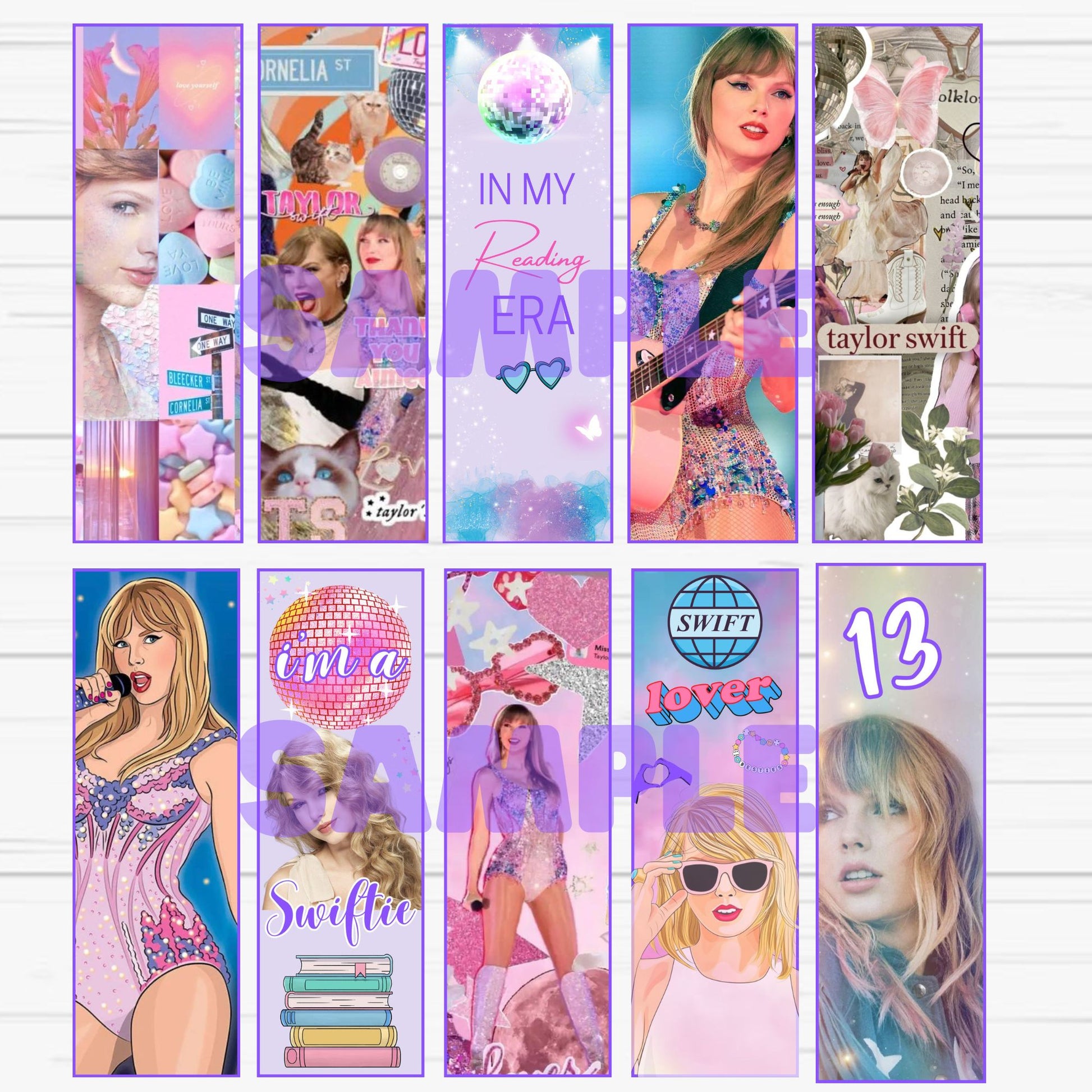 taylor swift bookmarks printable