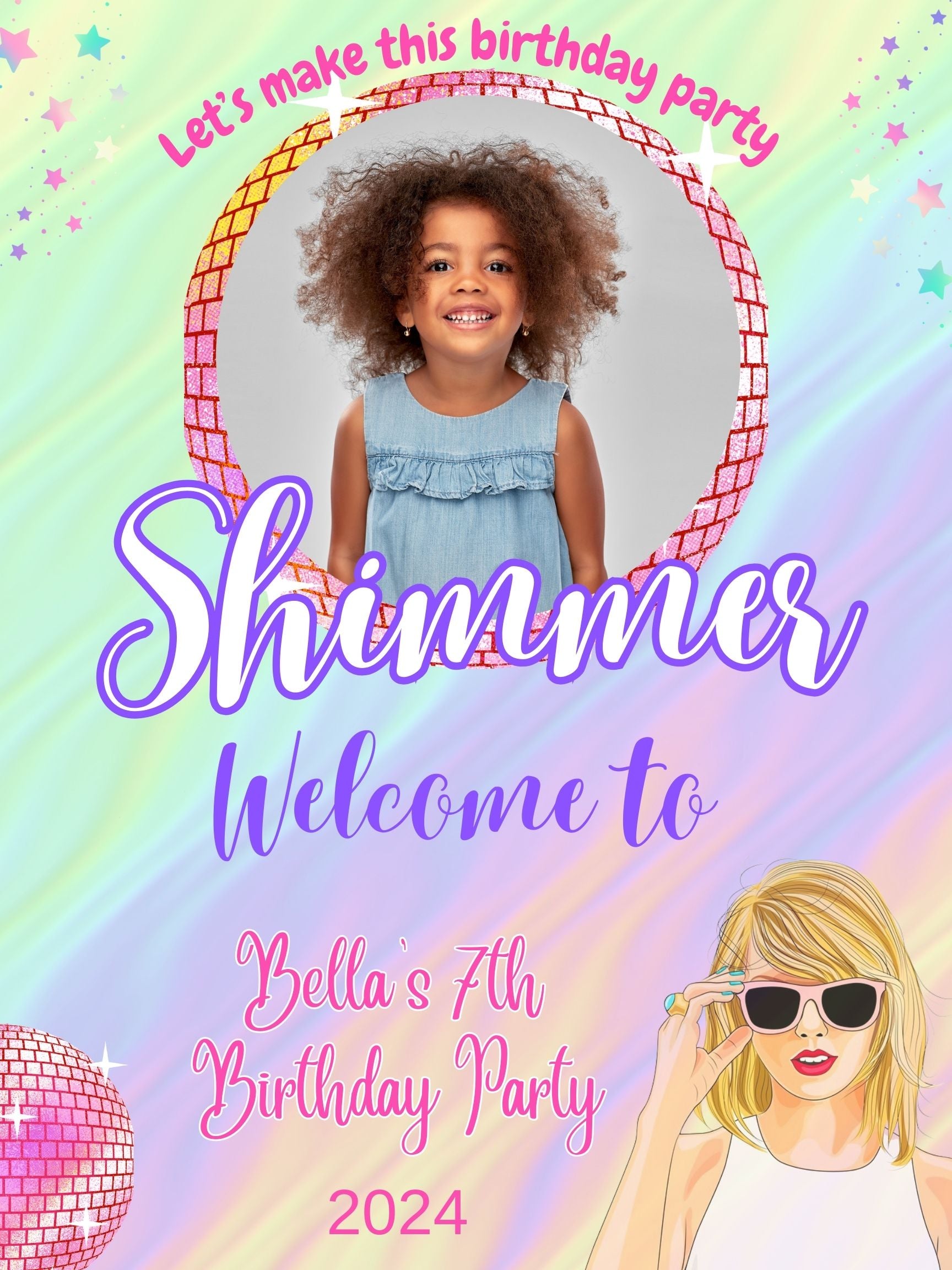 taylor swift birthday poster , taylor swift birthday welcome poster 