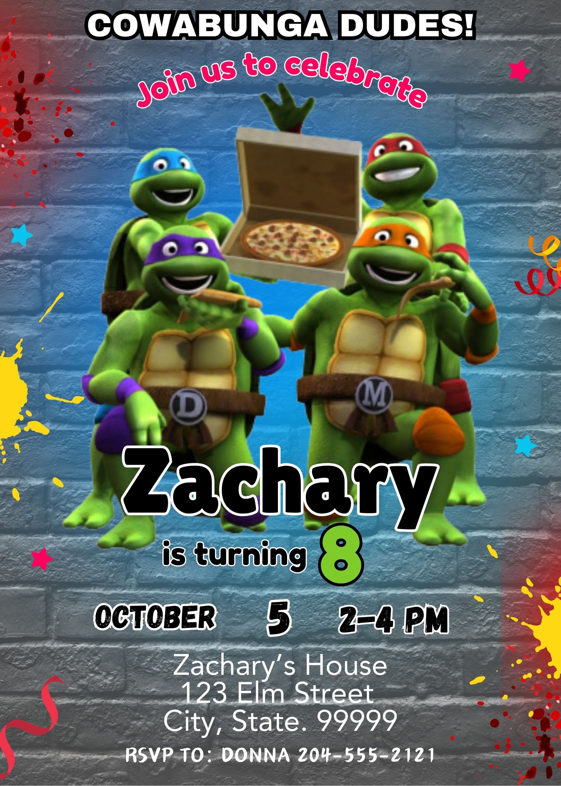 ninja-turtles-birthday-invitation-template-printable-tmnt-invite-edi-girly-girl-tutus for Free Printable Ninja Turtle Invitation Templates Ninja Turtles Birthday Invitation Template - Printable TMNT Invite Edi – Girly Girl Tutus for Free Printable Ninja Turtle Invitation Templates