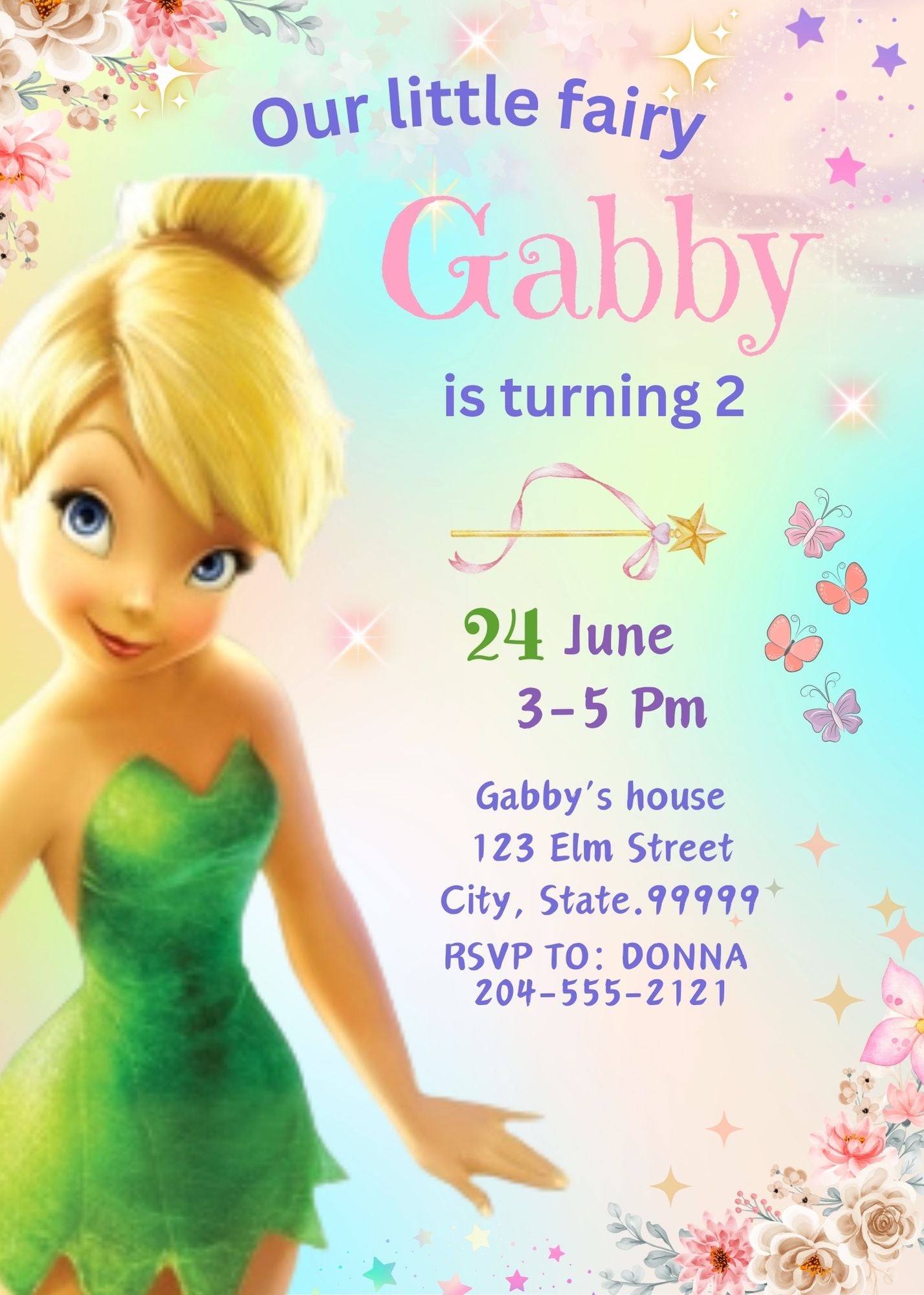 Fairy Birthday Invitations