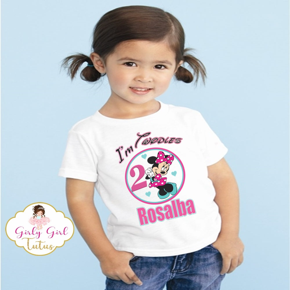 Minnie Mouse Twodles Birthday T Shirt for Girl