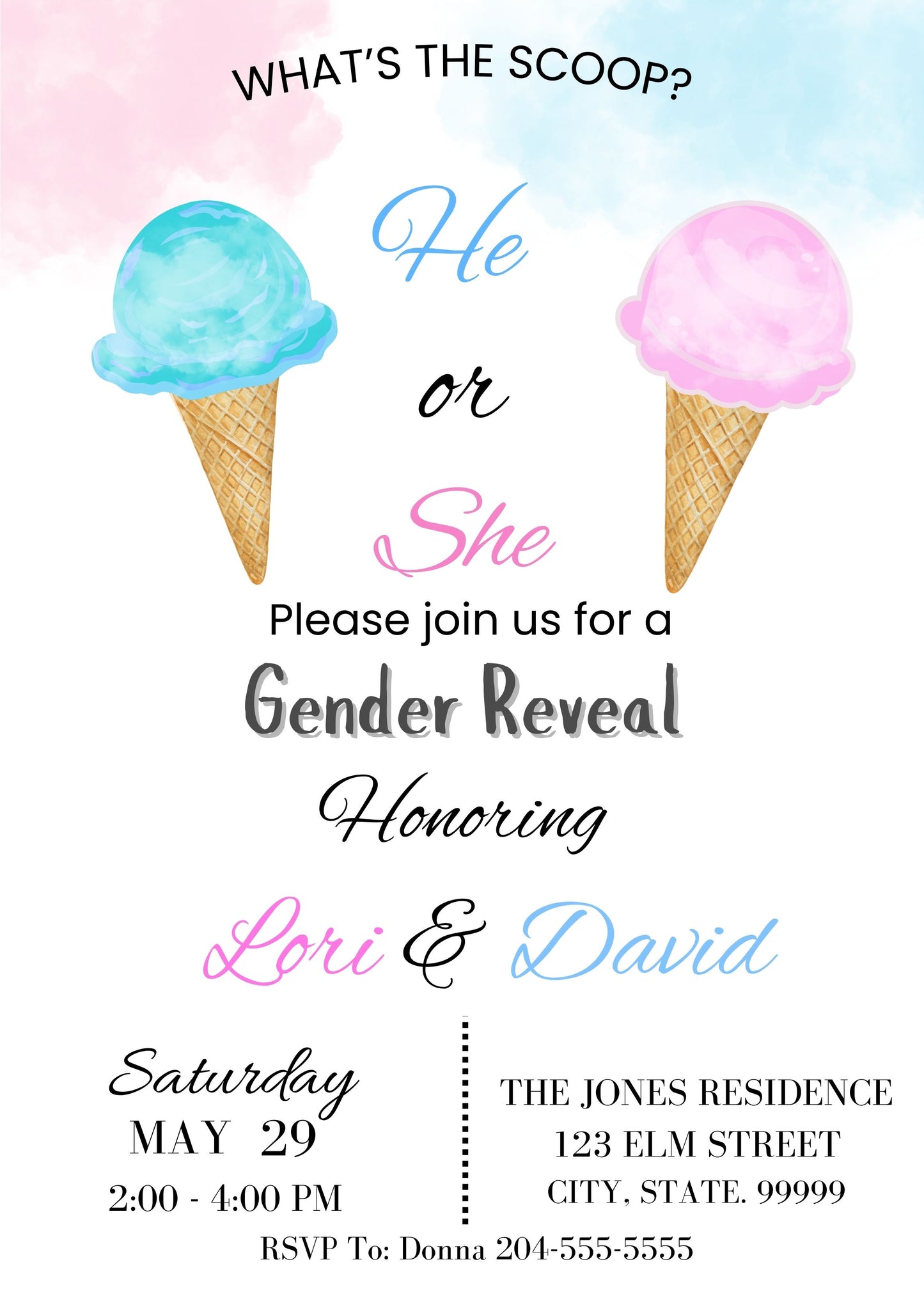 blue or pink gender reveal ideas 