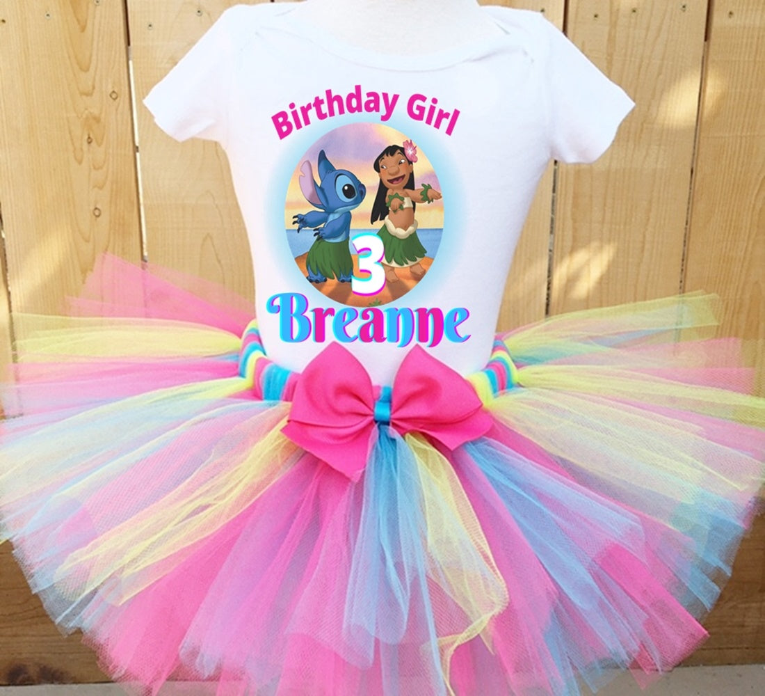 Girls Lilo Birthday Tutu Outfit