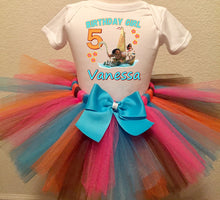 Load image into Gallery viewer, Maui And Moana Birthday Tutu Outfit Set
