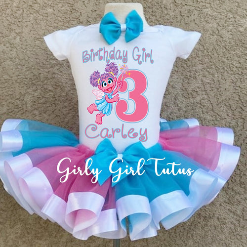 Abby Cadabby Birthday Tutu Set for Baby Girl - Ribbon Tutu