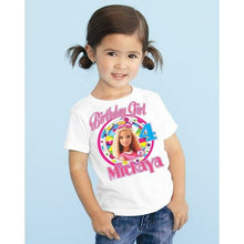 Load image into Gallery viewer, Barbie Birthday Shirt for a Barbie Birthday Party- Barbie Sparkle
