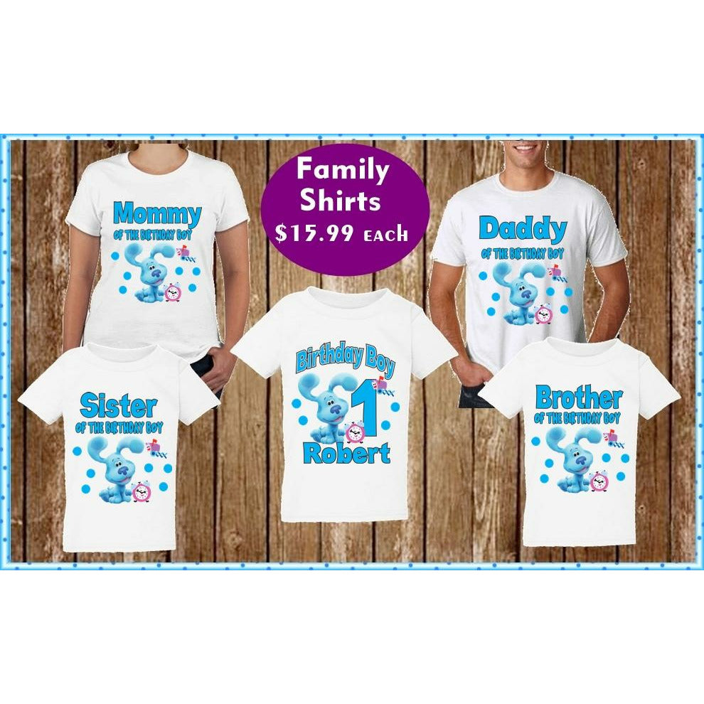 Blues Clues Family Birthday Shirts for Boy