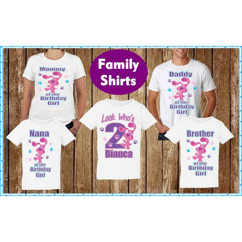 Blues Clues Family Birthday T Shirts - Blues Clues Magenta Birthday