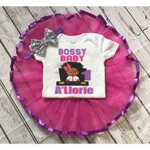 Load image into Gallery viewer, Boss Baby 1st and 2nd Birthday Tutu Outfit Set for Baby Girl 
