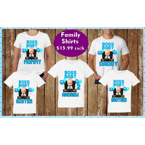 Boss Baby Family Birthday T Shirts for Boy