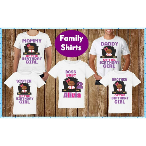 Boss Baby Family Birthday T Shirts