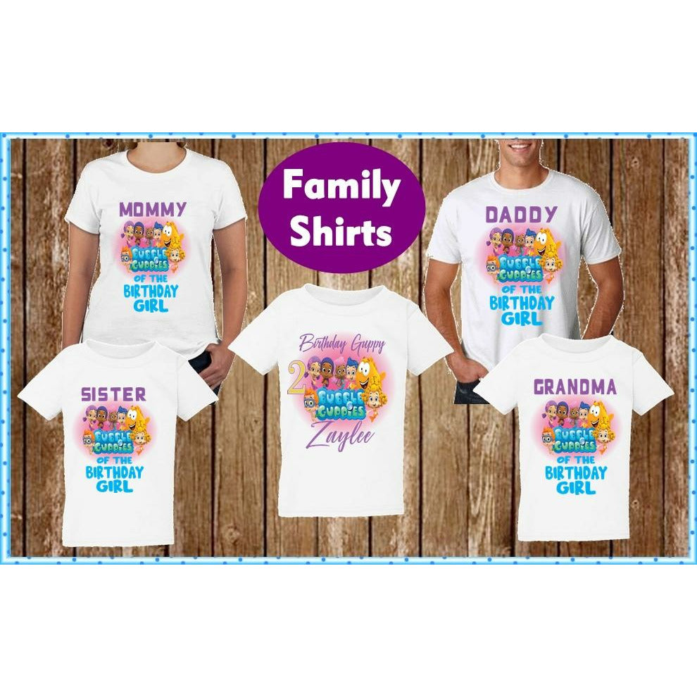 Bubble Guppies Family Birthday T Shirts- Bubble Guppies Shirts 