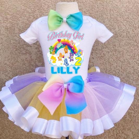 Care Bears Birthday Outfit set for Girl - Ribbon Tutu