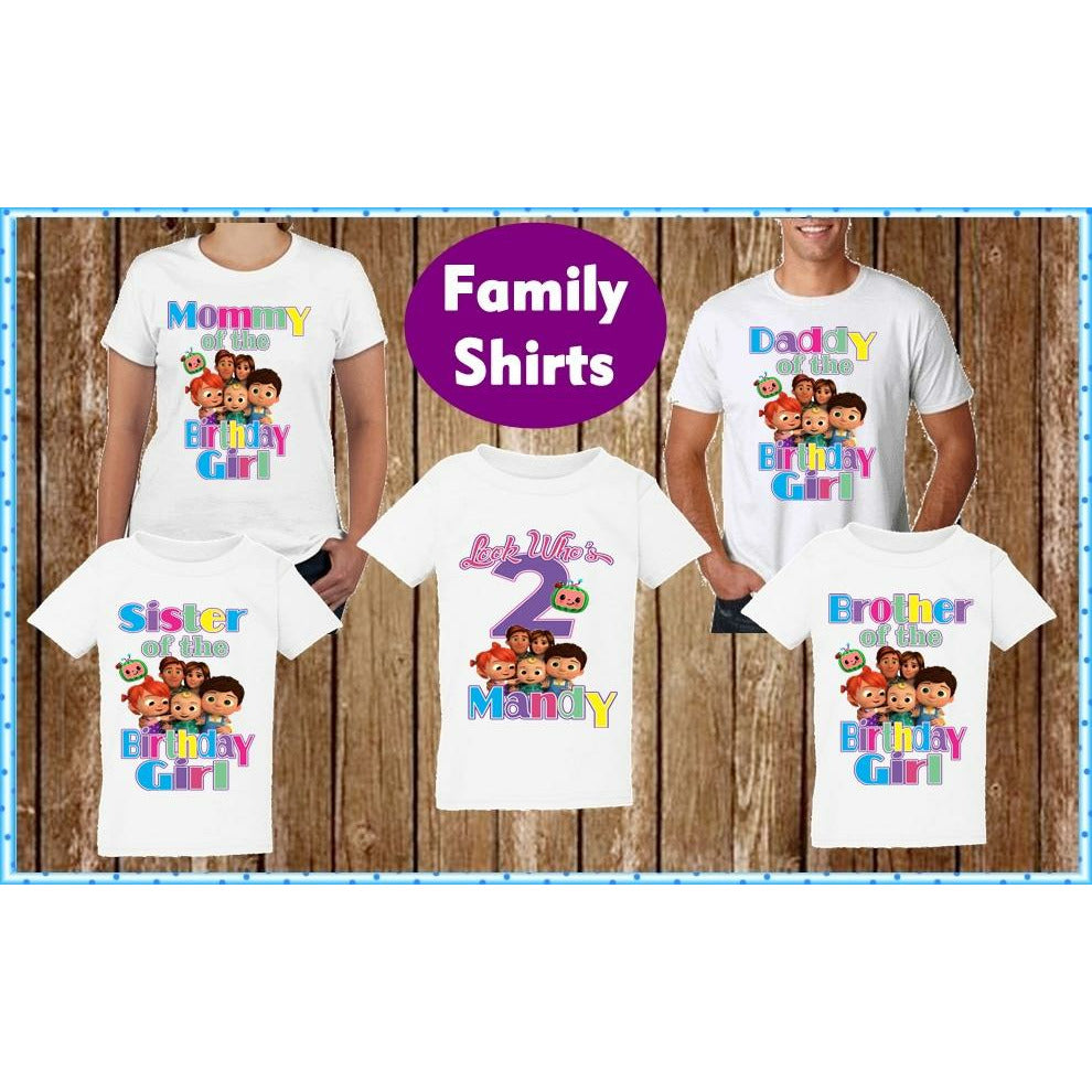 Cocomelon Family Birthday T Shirts - Cocomelon Birthday Party