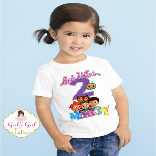 Cocomelon Birthday T Shirt for Toddler Girl - Cocomelon Shirt 