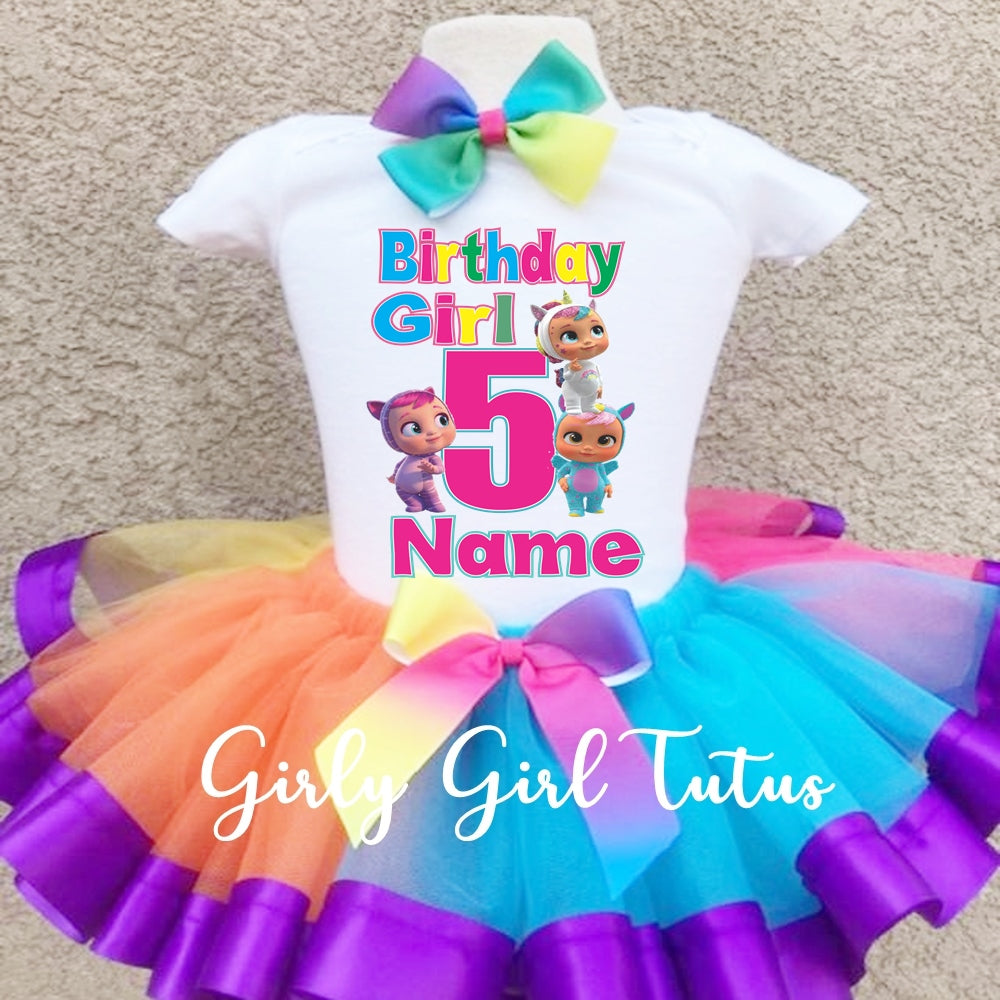 Cry Babies Birthday Tutu Outfit Girl - Ribbon Tutu