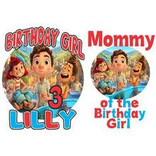 Load image into Gallery viewer, Luca birthday t shirt for girl 
